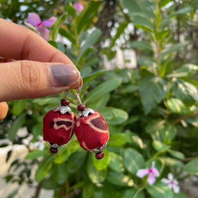 Wooden Beaded Earrings