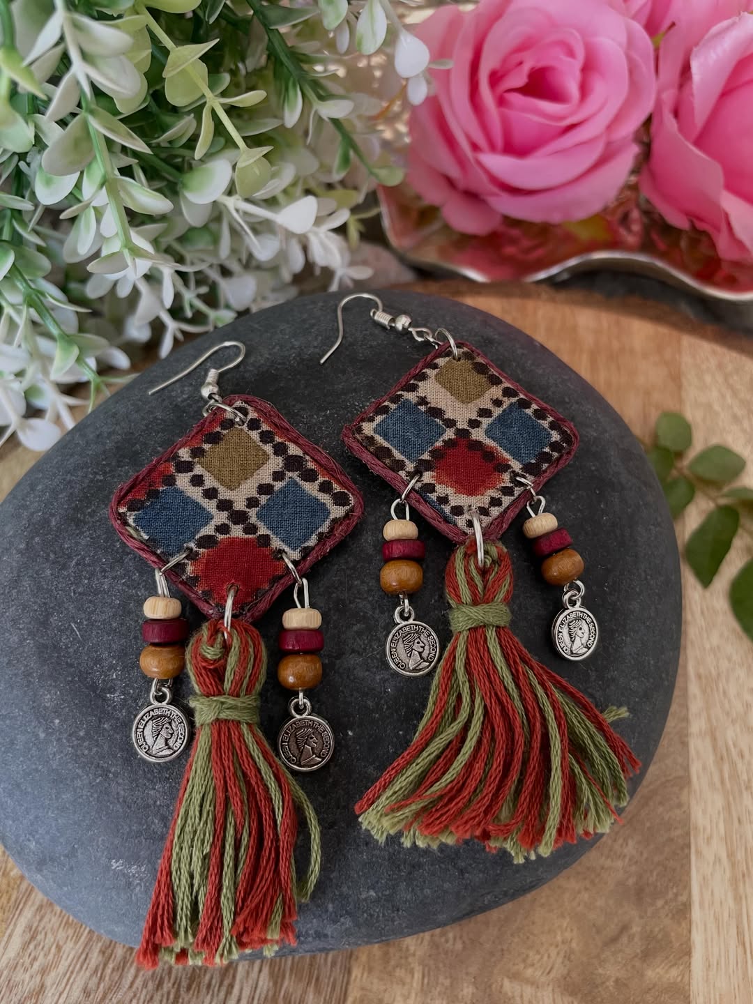 Harlequin Patchwork & Tassel Statements