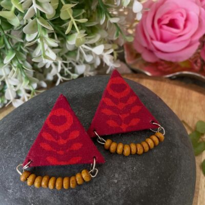 Crimson Geometric Triangles