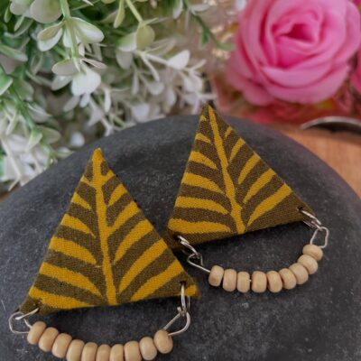 Olive & Mustard Leaf Triangles