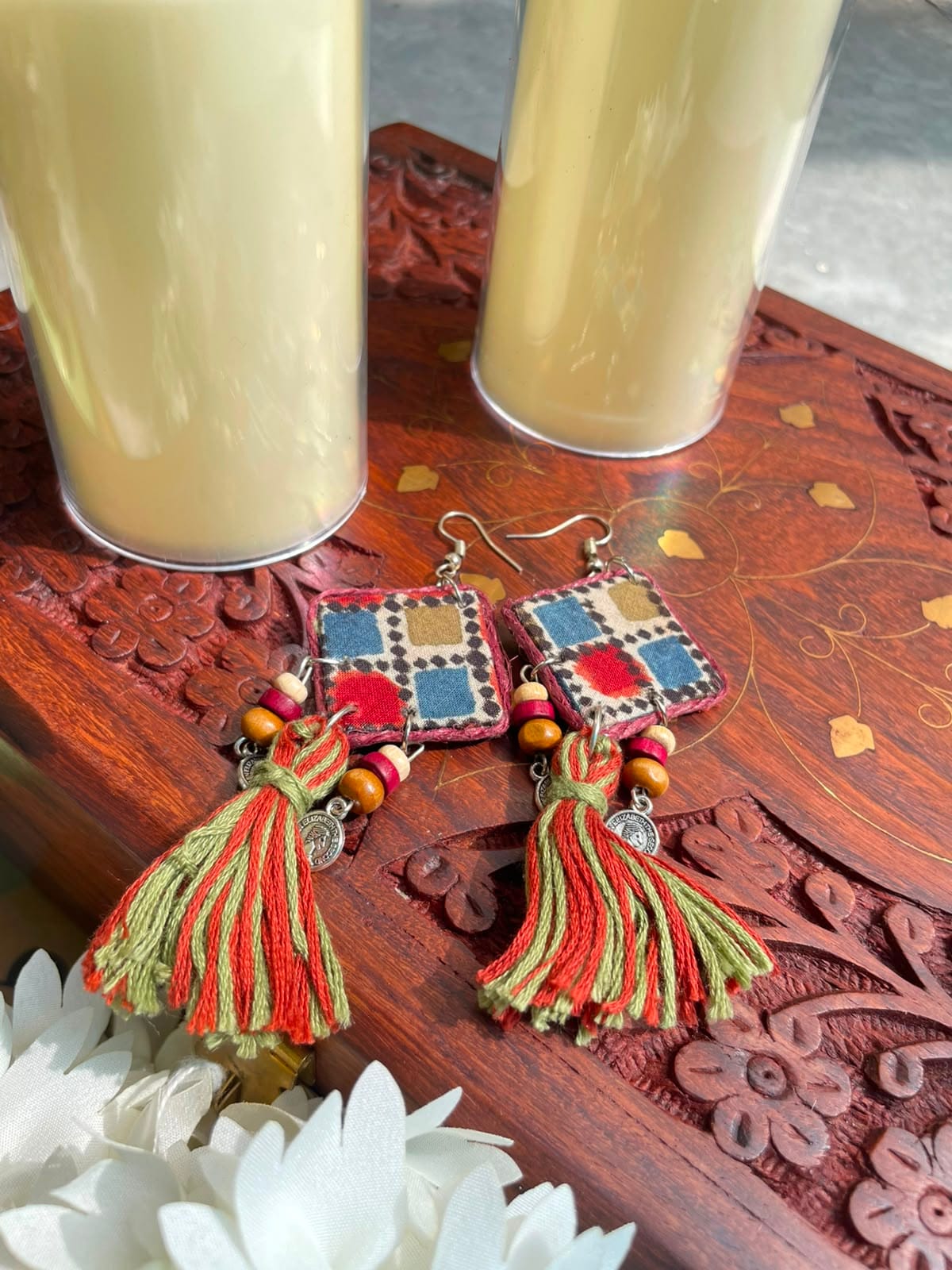 Harlequin Patchwork & Tassel Statements - Image 3