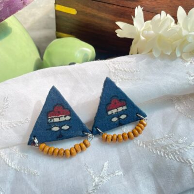 Midnight Indigo Triangles