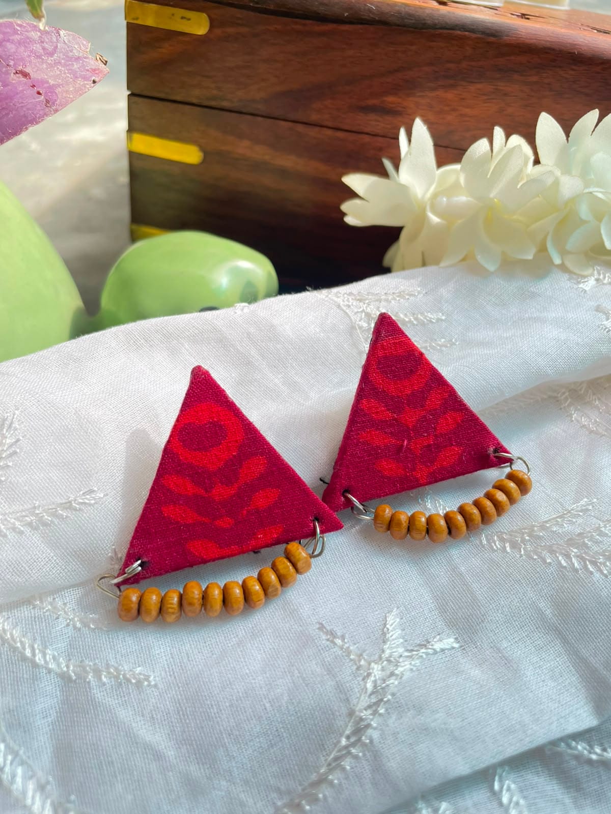 Crimson Geometric Triangles