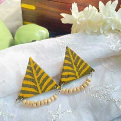 Olive & Mustard Leaf Triangles