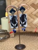 Neelam Ajrakh Earrings