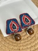 Charmi Block-Print Fabric Earrings