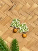 Harit Discharge-Print Fabric Earrings