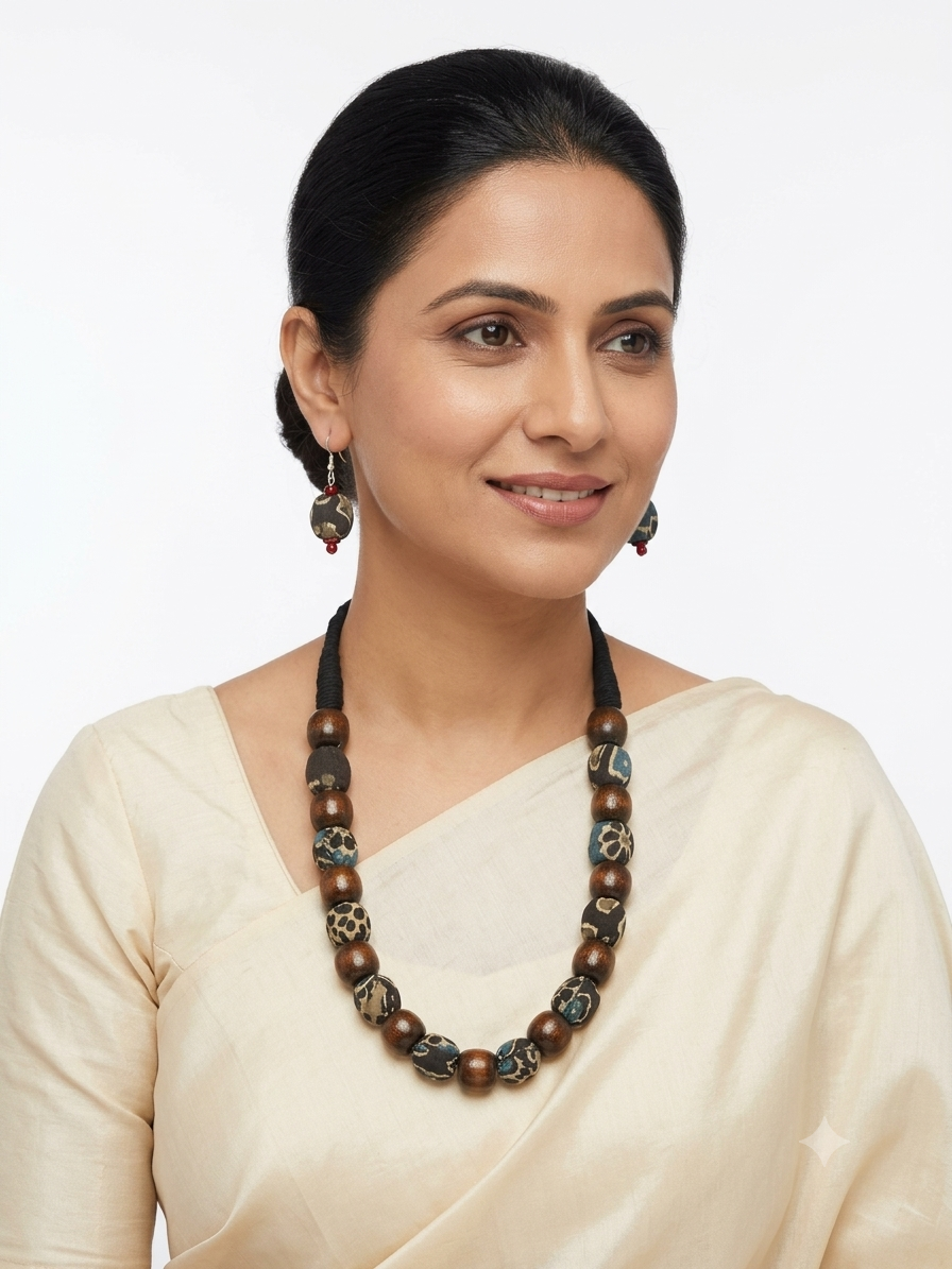 Sandhya Necklace and Earring set - Image 2