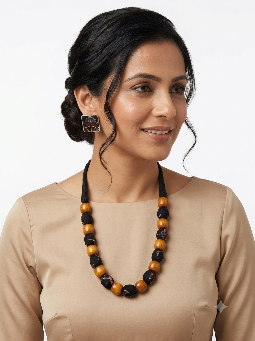 Vasudha Necklace and Earring Set - Image 2