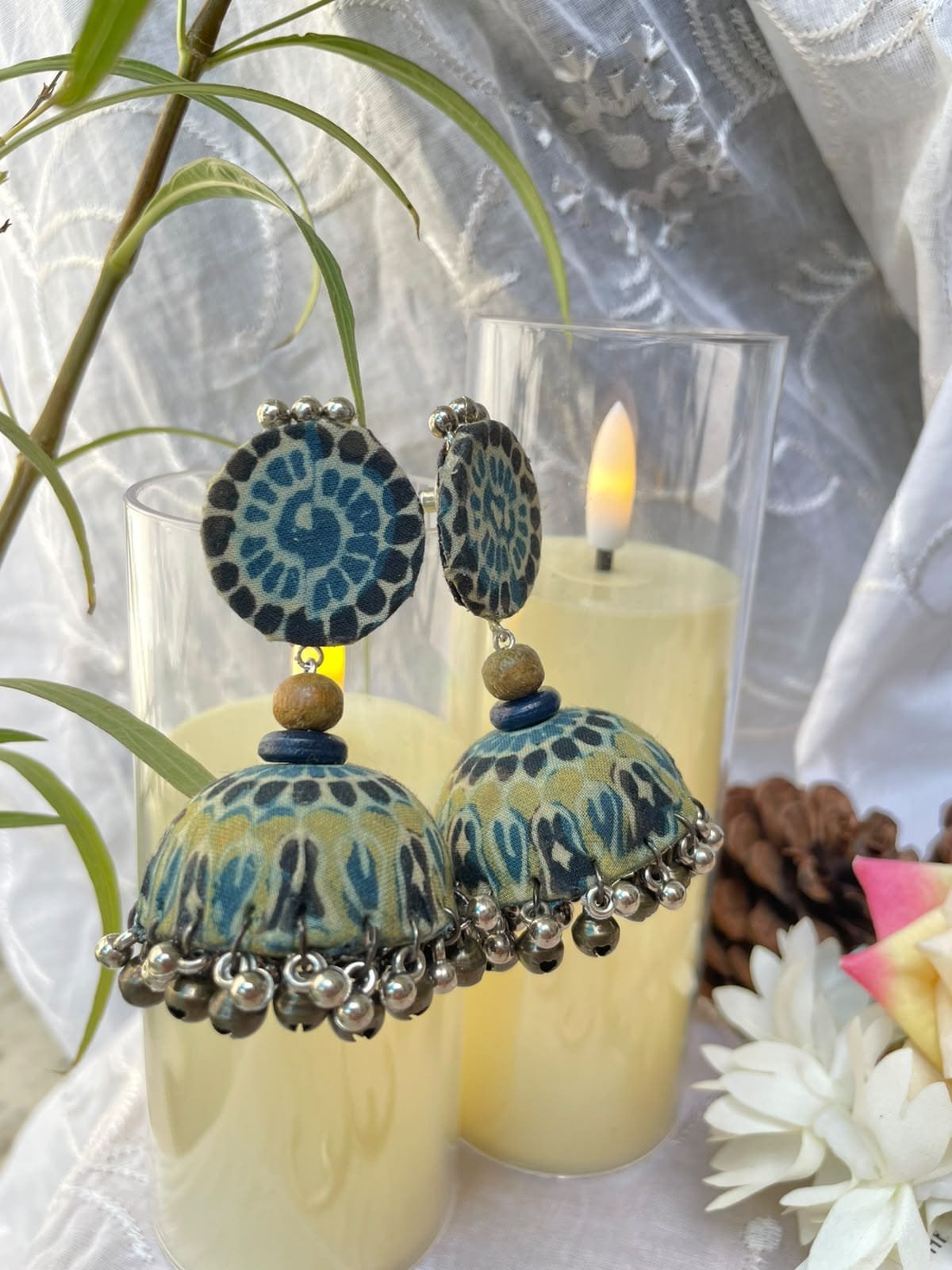 Nilofer Ajrakh Jhumka - Image 3