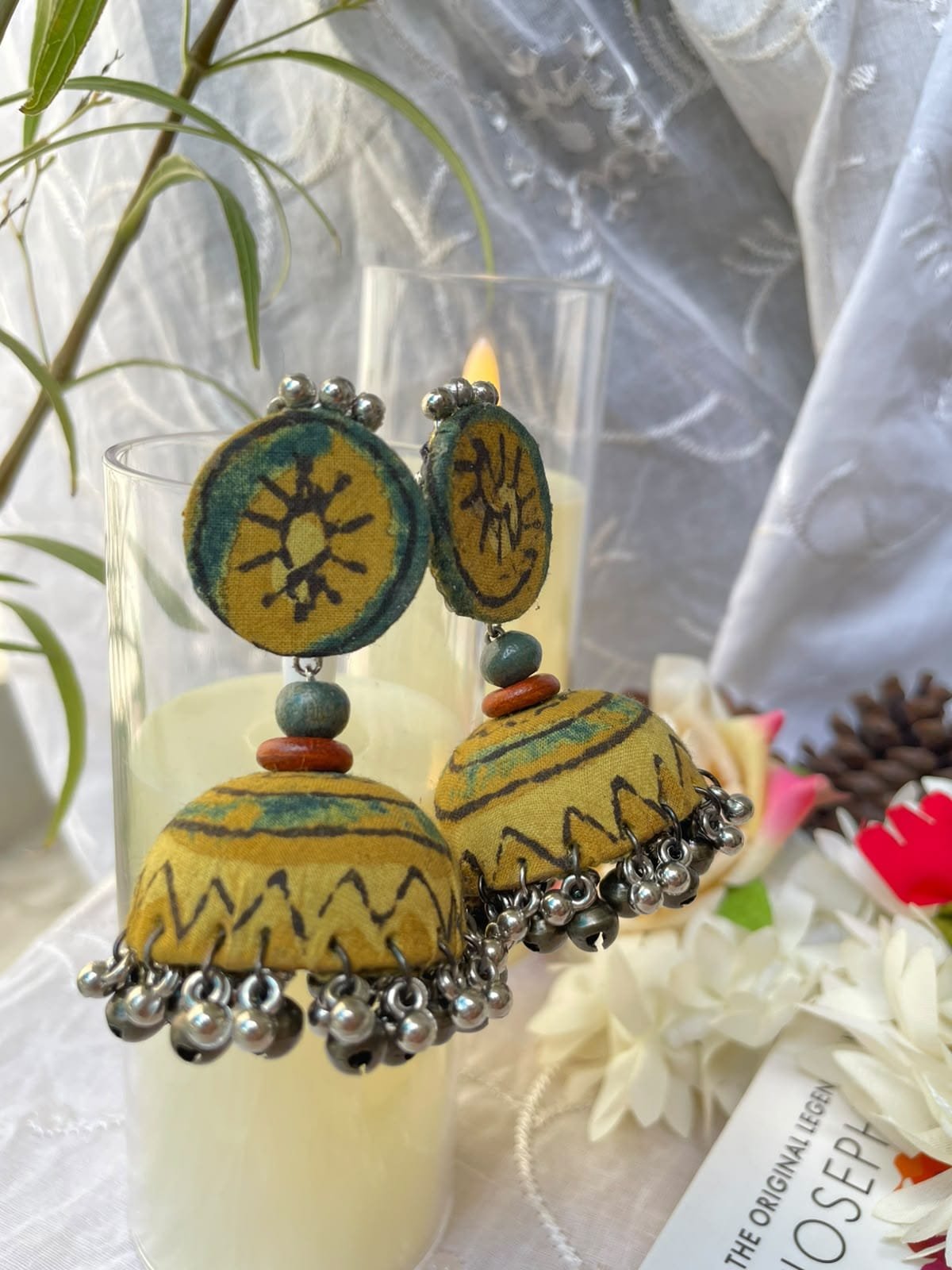 Avani Ajrakh Jhumkas - Image 3