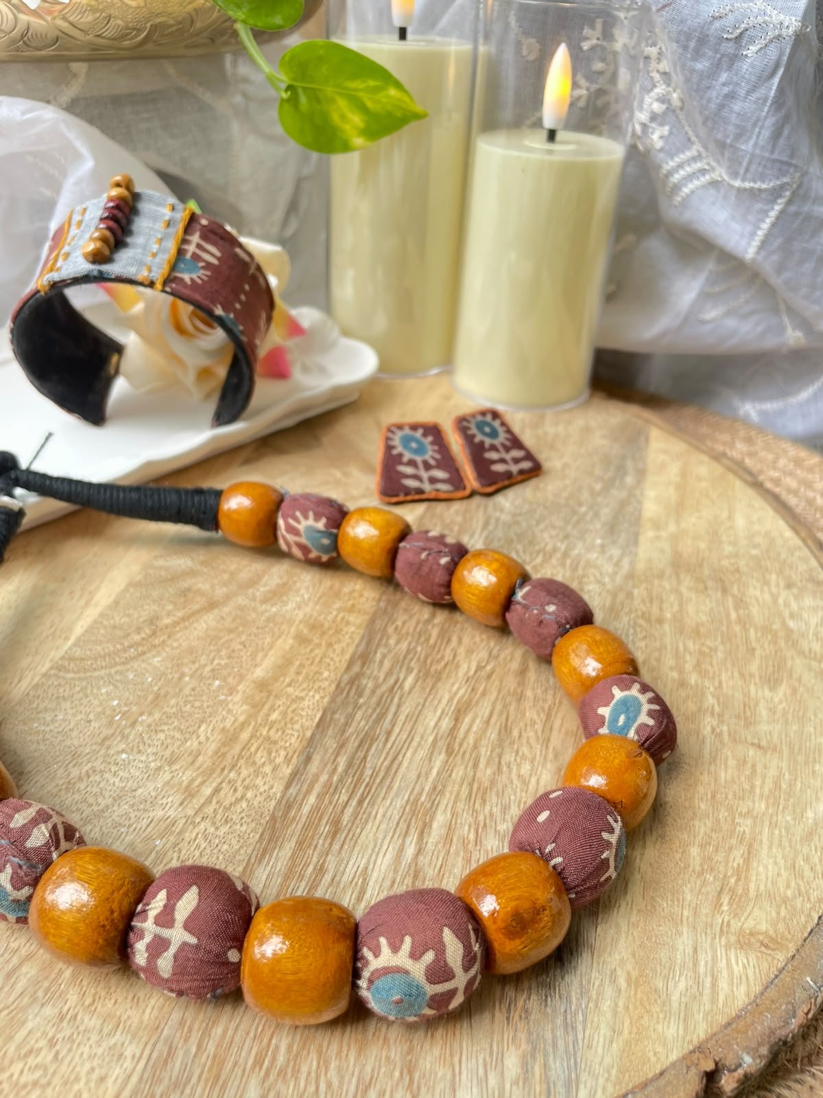 Dharohar -Necklace, Earring and Handcuff set - Image 4