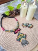 Vanika - Abha Hasli and Earrings Set