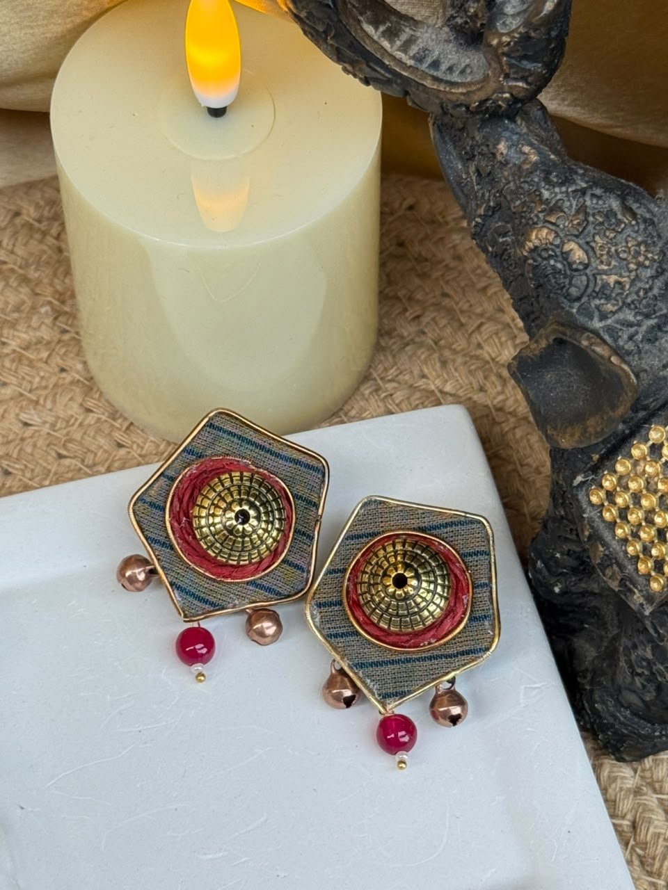 Nazar-e-Surkh Earring Studs